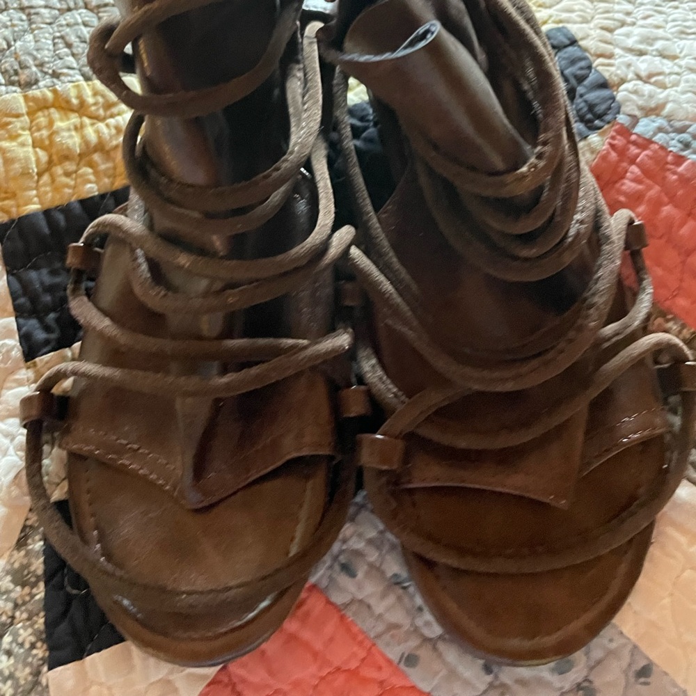 Brown Strappy Women's Sandals